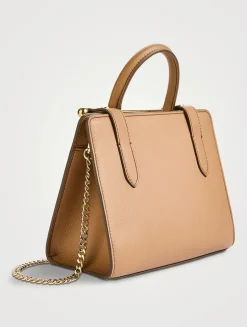 Mini Leather Tote Bag