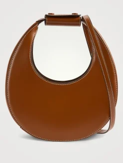 Mini Moon Leather Shoulder Bag