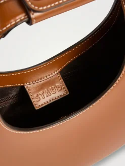 Mini Moon Leather Shoulder Bag