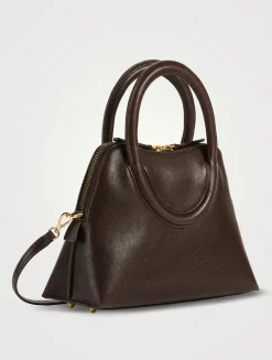 Mini Naomi Leather Satchel