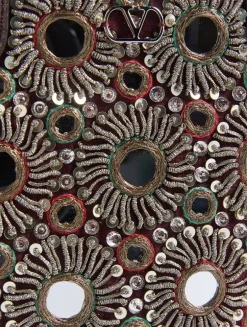 Mini Nellcôte Embellished Suede Shoulder Bag