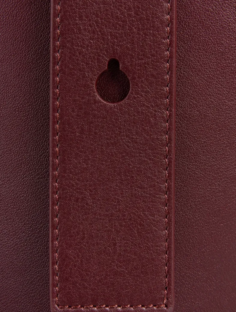 Mini Pebble Leather Bucket Bag