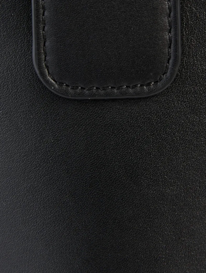 Mini Pebble Leather Bucket Bag