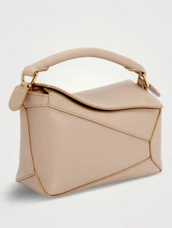Mini Puzzle Edge Leather Bag