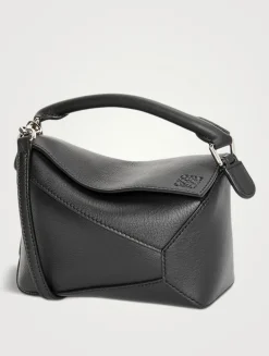 Mini Puzzle Edge Leather Bag