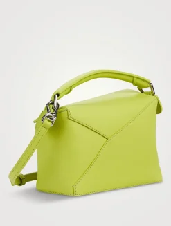 Mini Puzzle Edge Leather Bag