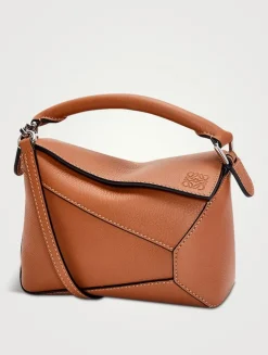 Mini Puzzle Edge Leather Bag