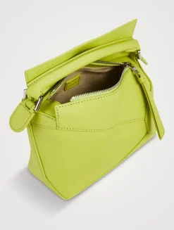 Mini Puzzle Edge Leather Bag