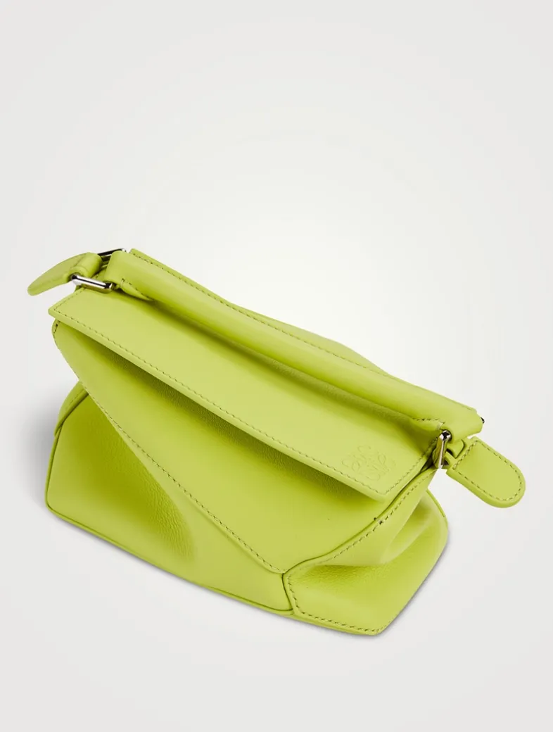 Mini Puzzle Edge Leather Bag