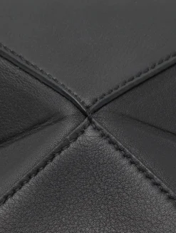 Mini Puzzle Fold Leather Tote Bag