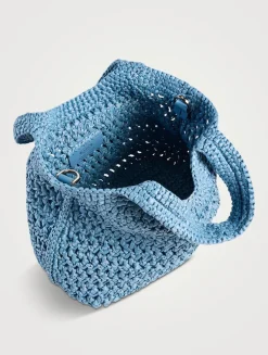 Mini Raffia Tote Bag