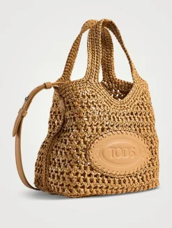 Mini Raffia Tote Bag