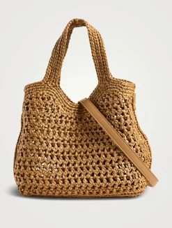 Mini Raffia Tote Bag