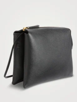 Mini Twin Leather Crossbody Bag