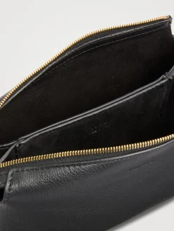 Mini Twin Leather Crossbody Bag