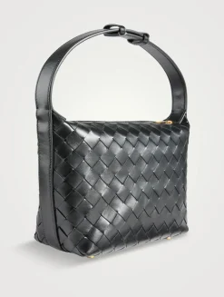 Mini Wallace Intrecciato Leather Shoulder Bag