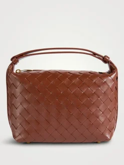 Mini Wallace Intrecciato Leather Shoulder Bag