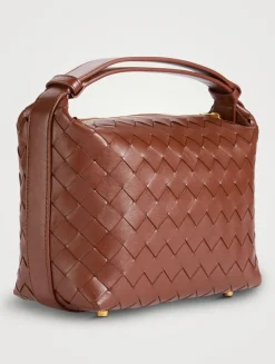 Mini Wallace Intrecciato Leather Shoulder Bag