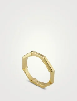 Mirrored Ring Gucci Link to Love 18K Gold