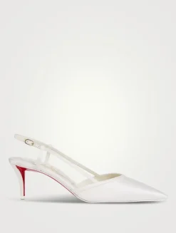 Miss Z Crêpe Satin Slingback Pumps