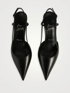 Miss Z Leather Slingback Pumps