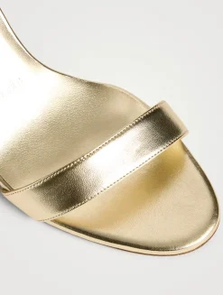 Miss Z Metallic Leather Sandals