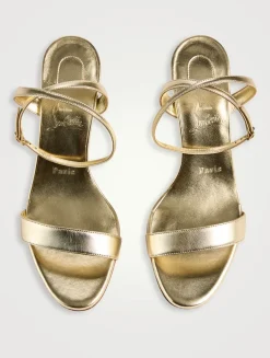 Miss Z Metallic Leather Sandals