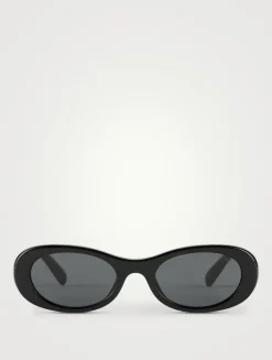 Miu Glimpse Oval Sunglasses