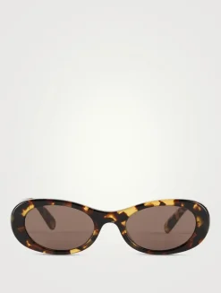Miu Glimpse Oval Sunglasses