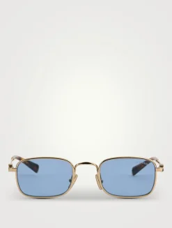 Miu Miu Logo Rectangular Sunglasses