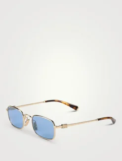 Miu Miu Logo Rectangular Sunglasses
