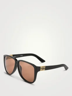 Miu Ombré Aviator Sunglasses