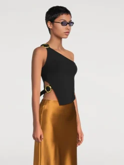 Miu Regarde Rectangular Sunglasses