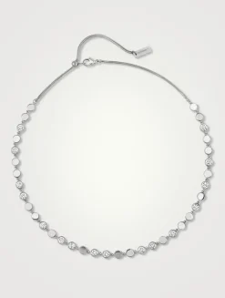 MM D-Vibes 18K White Gold Necklace With Diamonds