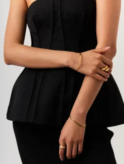 Molten Ripple Bangle Bracelet