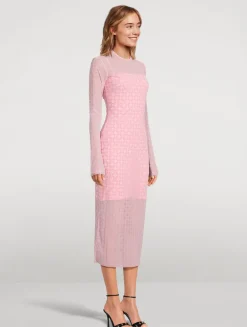 Monogram 72 Tulle Midi Dress