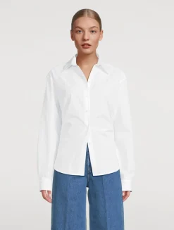 Monogram Poplin Shirt In Stripe Print