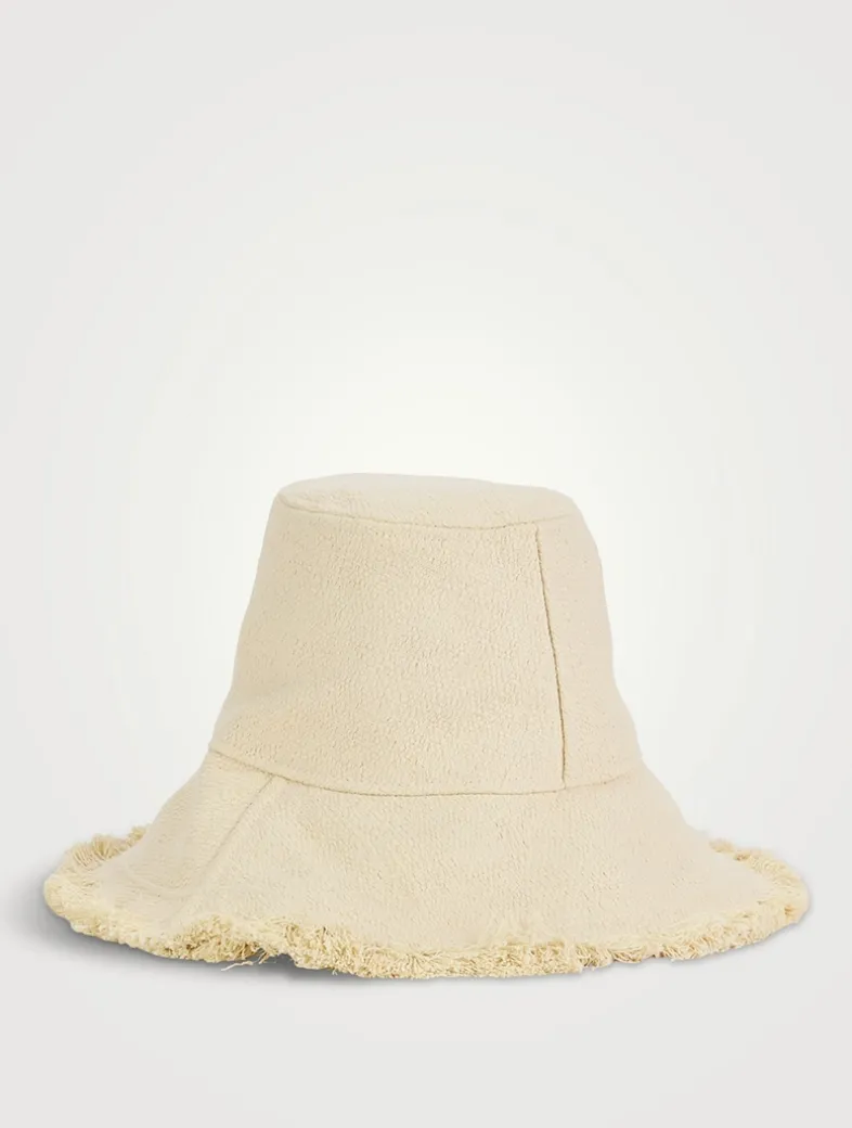 Monogram-Embellished Wide-Brim Bucket Hat