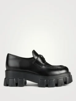 Monolith Leather Platform Loafers