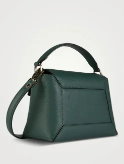 Mosaic Leather Top Handle Bag