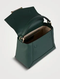 Mosaic Leather Top Handle Bag