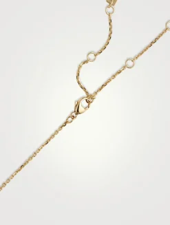 Move Classique 18K Gold Pavé Necklace With Diamonds