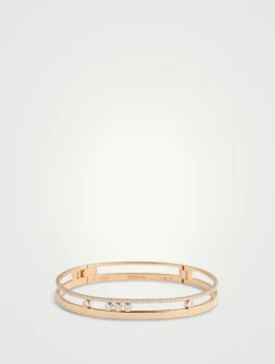 Move Romane 18K Rose Gold Bangle With Diamonds