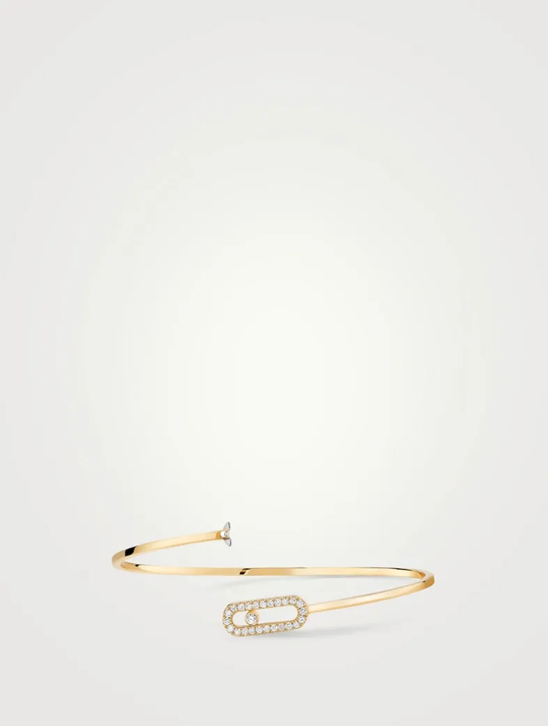 Move Uno Flex Bangle Bracelet With Pavé Diamonds