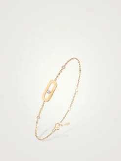 Move Uno 18K Rose Gold Bracelet With Diamonds