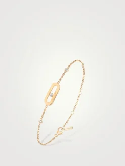 Move Uno 18K Rose Gold Bracelet With Diamonds