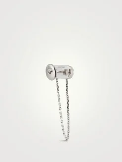 Move Uno 18K White Gold Chain And Stud Earrings With Diamonds