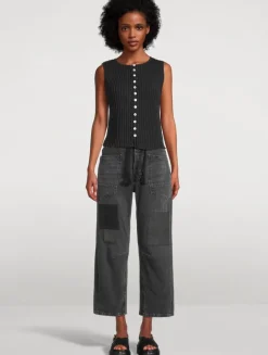 Moxie Barrel-Leg Jeans