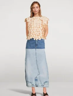 Multi Rectangle Crop Top