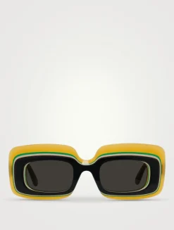 Multilayer Rectangular Sunglasses